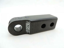 Load image into Gallery viewer, A powder coated black Factor 55 HitchLink 2.0in 00020-04 with holes on it, designed specifically for an aluminum hitchlink with a 9500 lb capacity.