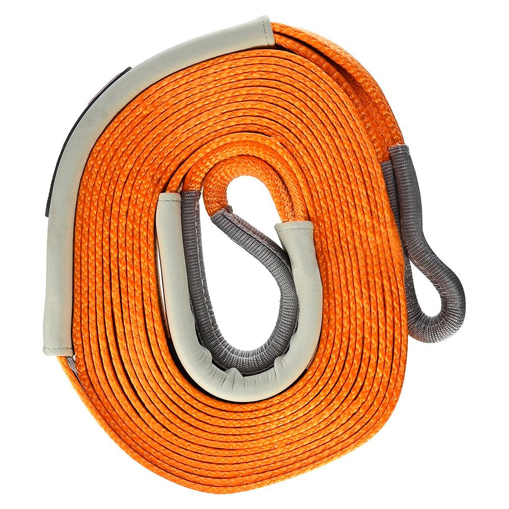 An ARB snatch block strap for vehicle recovery on a white background.
