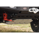 An off-road vehicle's rear bumper, designed for optimal under vehicle protection. Made with durable steel components, it's the ideal choice for ARB Under Vehicle Skid Plates System For Toyota Hilux Vigo (2005-2015) 5414100 owners.