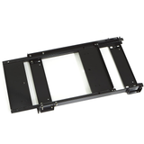 A black metal ARB shelf designed for easy access to the ARB Fridge Freezer Slide 37/50 Quart 10900021.