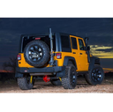 The Jeep Wrangler is equipped with a vehicle specific design that includes an ARB Rear Bumper For Jeep Wrangler JK ARB 5650370 and a heavy duty towing system.