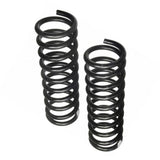 A pair of ARB Old Man Emu Front Coil Springs 2887 for Toyota Tacoma/ Hilux/ Prado 150 Series on a white background.