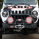 Jeep Wrangler with a Classic Stubby Front Bumper For Jeep Wrangler JL 2018-2021, Gladiator 2020-2021 ARB 3450450 and D-Ring Mounts.