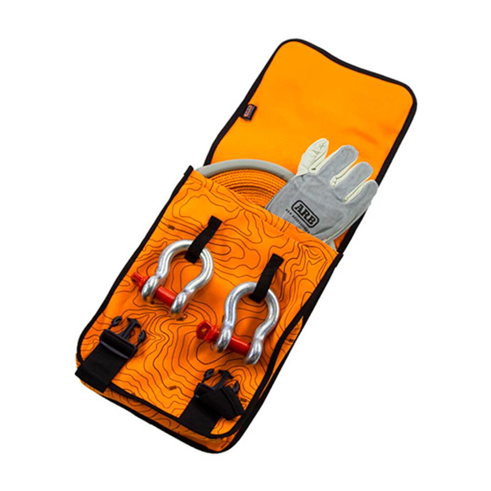 An ARB compact recovery bag with a set of waterproof tools inside.