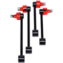 Four ARB Old Man Emu Front and Rear Sway Bar Links FK93 for Jeep Wrangler JL (2018-2022) on a white background.