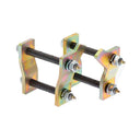 A pair of ARB metal brackets with greasable shackles on a white background featuring the OME Rear Leaf Spring Shackle Kit OMEGS22 for Toyota Tundra (2007 - 2022) Old Man Emu.