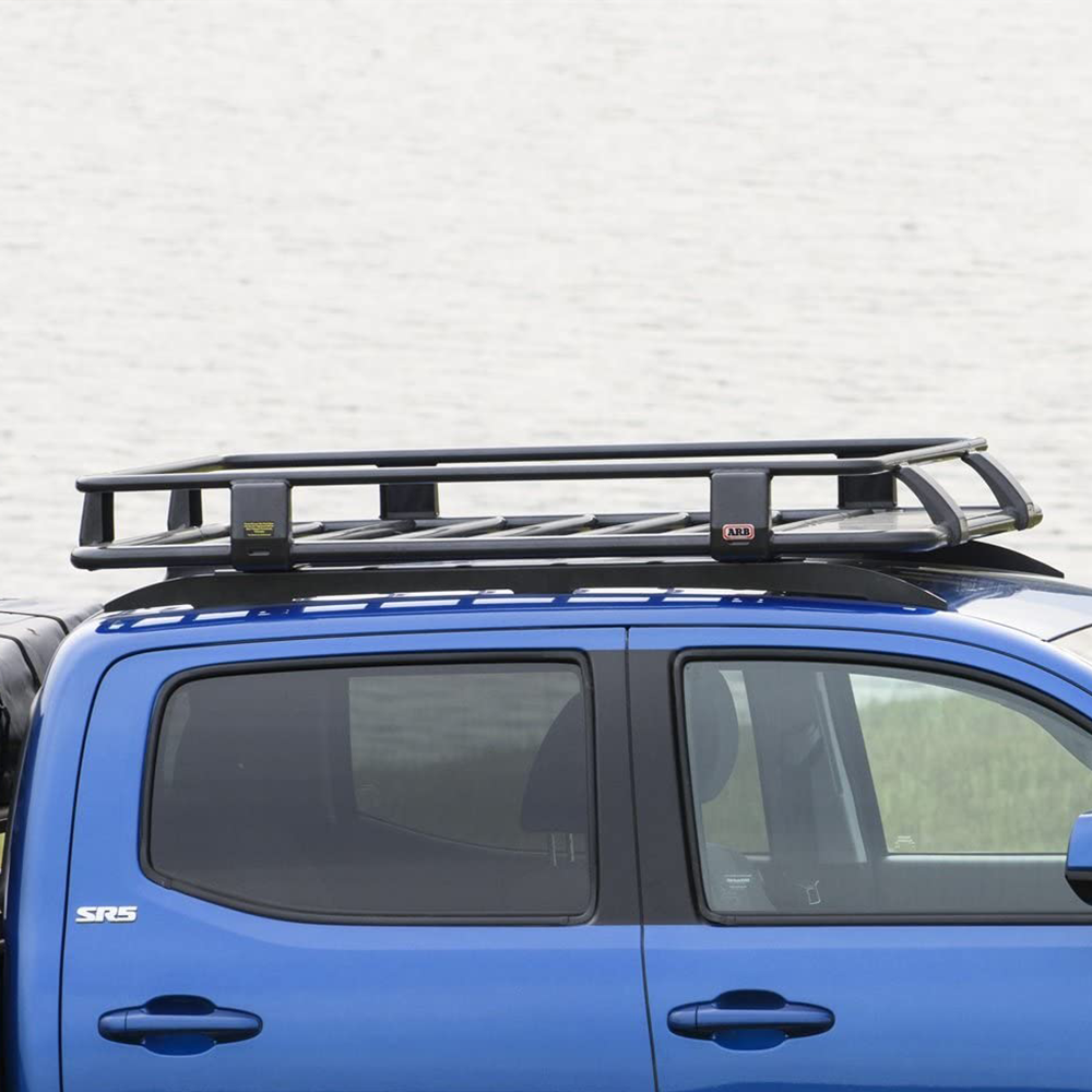 The Toyota Hilux roof rack is available with the ARB Roof Rack Mounting Kit 3723010 for Toyota Tacoma 2005-2022, allowing for easy installation. It can also be equipped with an ARB Base Rack, providing sturdy and reliable support for all your rooftop cargo.