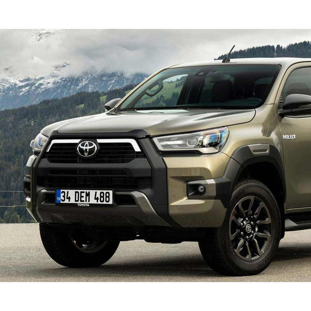 The 2019 Toyota Tacoma boasts a ride height increase and easy installation, making it the perfect vehicle to tackle rugged terrains. With its ARB Old Man Emu Rear Coil Springs 2899 for Toyota Prado 150 Series (LWB MODELS) 1.5 inch Estimated Lift, this sturdy truck confidently sits parked in front of the brand name Old Man Emu.