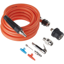 Load image into Gallery viewer, A comprehensive collection of air hoses and accessories, including the versatile ARB Pump Up Kit High Temp Orange 171302 for optimal performance. Perfect for all your air-related needs.
