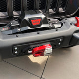 2020 Jeep Wrangler with Factor 55 Flat Splicer 3/8-1/2' in Red 00375-01 and synthetic winch rope.