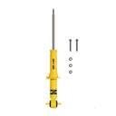 An Old Man Emu yellow shock absorber with compression valving, high-quality oil, and nitrogen gas and fitted with screws and bolts.