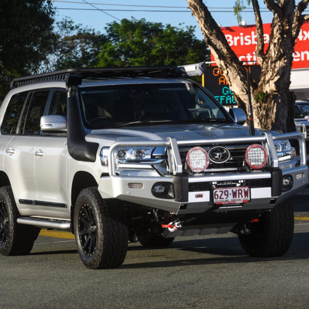 ARB Steel Flat Rack 87” X 44” for Toyota Land Cruiser 200 Series 2008 - 2021 ARB 3800230KLC2-equipped with a fitting kit.