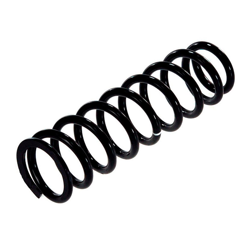An Old Man Emu black coil spring on a white background, offering easy installation and providing ride height increases.