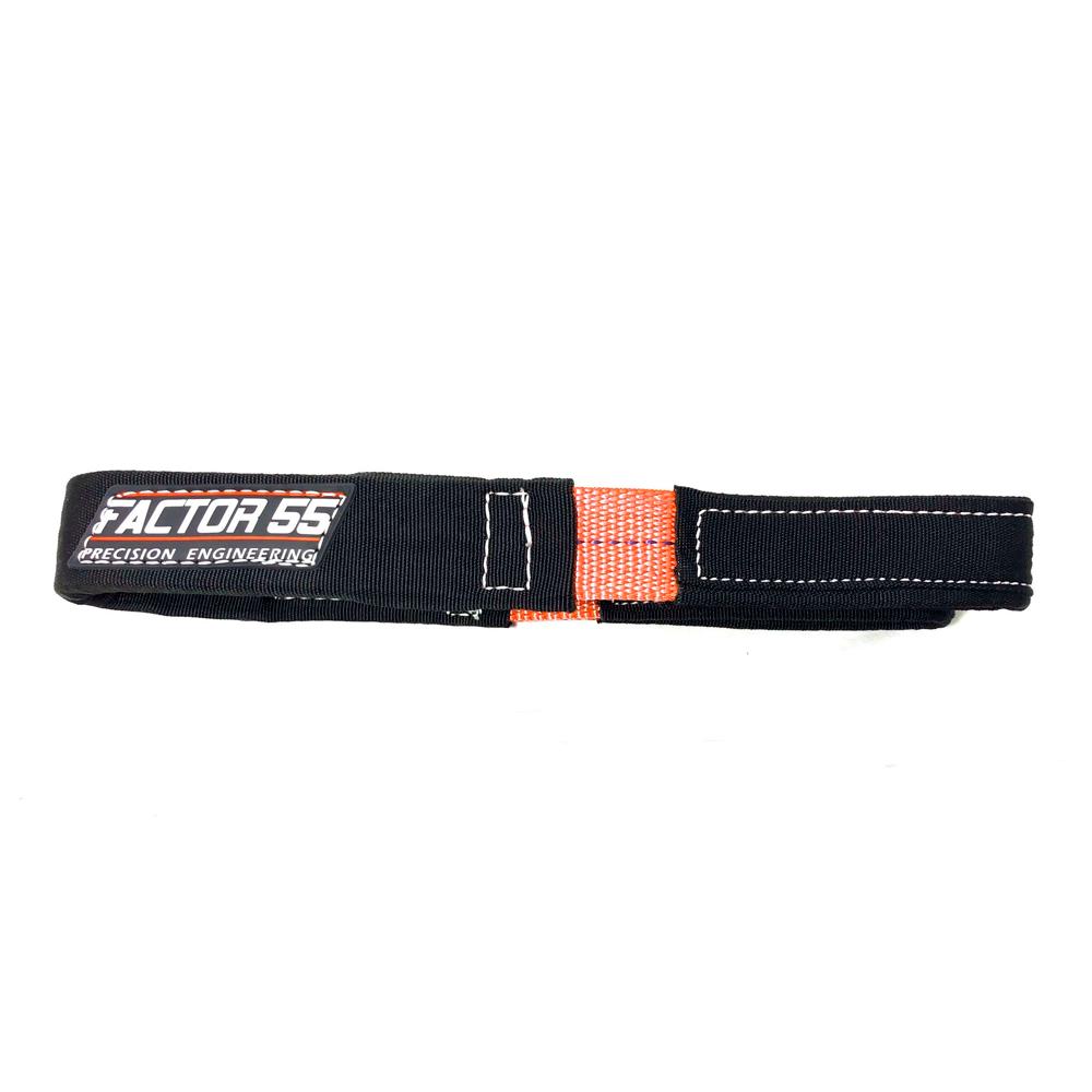 A Factor 55 Shorty Strap II 00078, designed for recoil and recovery situations, featuring the word factoris.