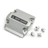 A Factor 55 UltraHook Rope Guard 00381, with a bolt and nut on it, offering protection against impact and abrasion damage.