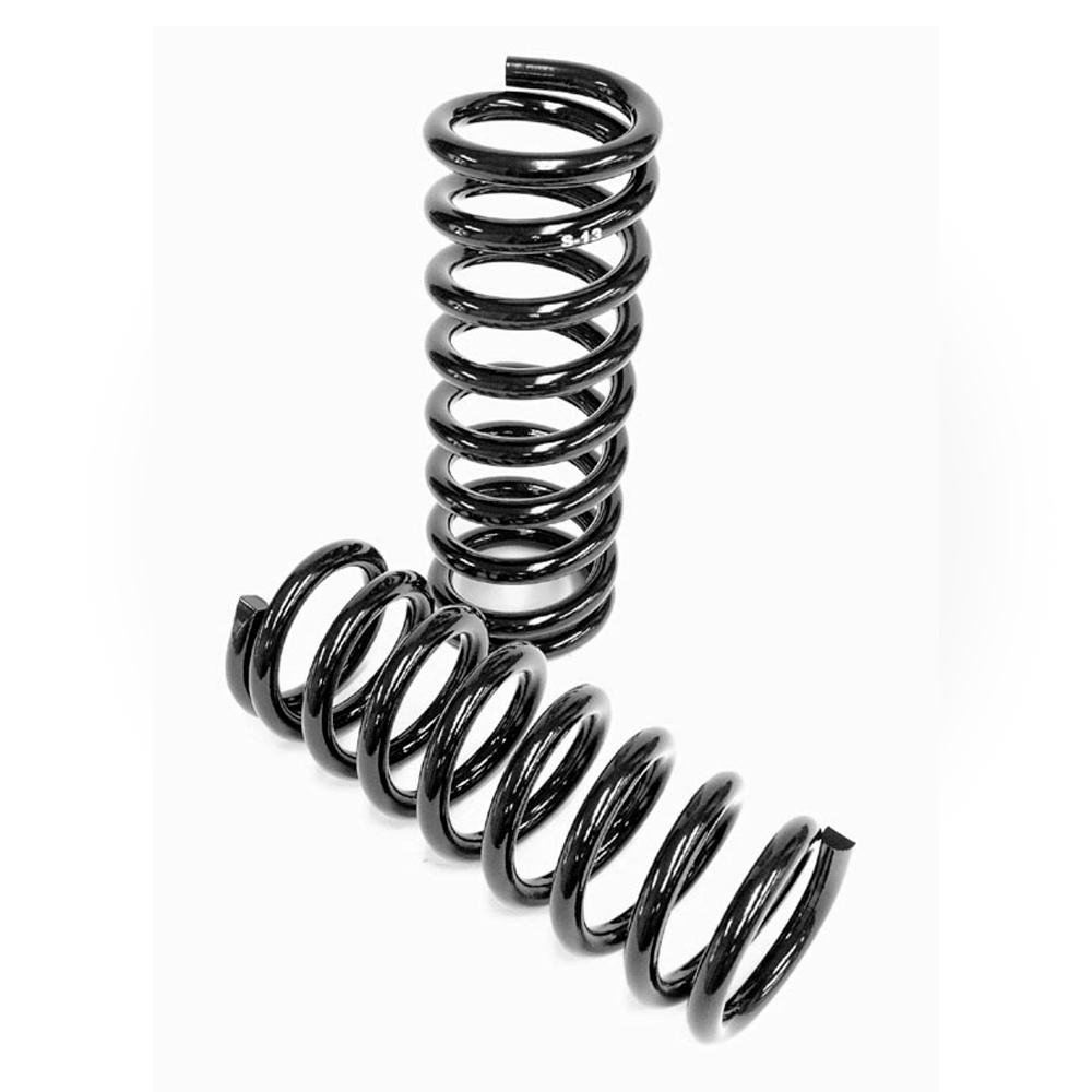 A pair of ARB Old Man Emu Rear Coil Springs 2889 for Toyota Prado 150 Series -1.5 inch Estimated Lift (LWB MODELS) on a white background, offering easy installation for ride height increases.
