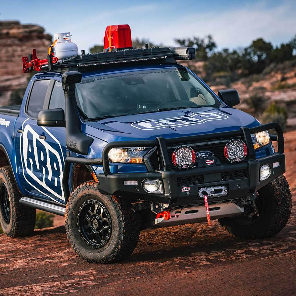 An effective design ARB RD90 Air Locker Differential Toyota 7.5" dia. with 27 Splines Ford Ranger provides comfort and safety while parked in a rocky area.
