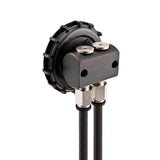 A black and white image of a ARB Differential Breather Kit 170112 by ARB axle breather manifold.