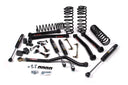 A JKS suspension system kit with control arms for improved offroad articulation.