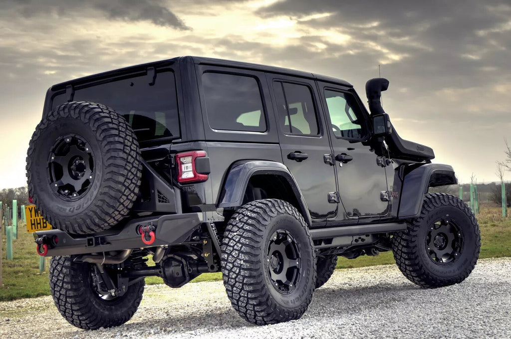 The Fox Racing Jeep Wrangler JL 4 Door now offers enhanced ride quality and increased load-carrying capacity. Additionally, it comes with larger tires for optimized off-road performance with the FOX 2 inch Jeep Wrangler JL 18-22 4 Door Lift Kit (Heavy Load) FOX Suspension FOXJL4D-1822.