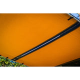 A ARB Touring Awning with Light 814410 with a blue stripe.