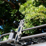 Jeep wrangler with ARB TRED Mount Adapter TPMKBA01 Kit and Roof Rack.