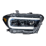 Aftermarket Toyota Tacoma headlight assembly featuring Morimoto XB Led Headlights LF530.2 ASM for Toyota Tacoma (2016 - 2022) by Morimoto.