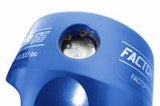A Factor 55 Shackle Mount in Blue 00015-02, designed for secure and efficient attachment using winch hooks or screw pin shackles during recovery operations.