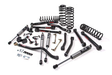 Load image into Gallery viewer, A suspension system for a Jeep with coil springs and control arms, such as the JKS 2.5 Inch Jeep Wrangler JL (18-ON) 4 Door J-Krawl Lift Kit by JKS.