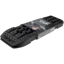 A black plastic tray with a set of ARB TRED Pro Recovery Devices TREDPROBB - Black attached, serving as an off-road recovery device.