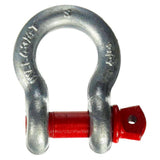 An ARB Recovery Bow Shackles 16mm 3.25T ARB2012 with oxidation protection and a red handle, making it easy to install.