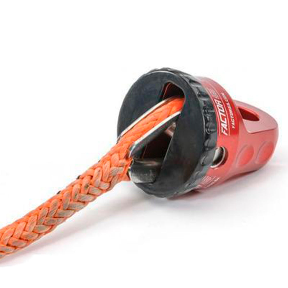 A Factor 55 ProLink XXL Shackle Mount Assembly in Red 00210-01, made from 6000 series billet aluminum.