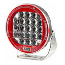 A red ARB Intensity V2 21 LED Flood Light AR21FV2 on a white background, featuring high-pressure cast-aluminum body and OSRAM LEDs.