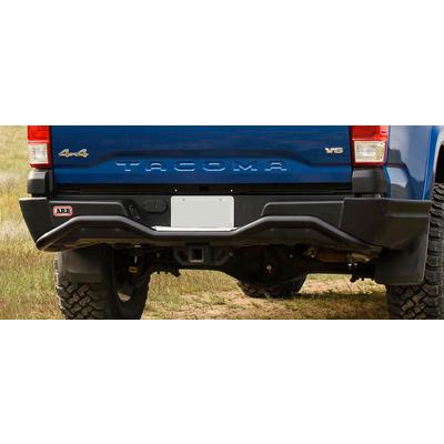 The rear bumper of a blue Toyota Tacoma pickup truck equipped with an ARB Summit Rear Bumper 3623040 For Toyota Tacoma 2016-2023 from the brand ARB.