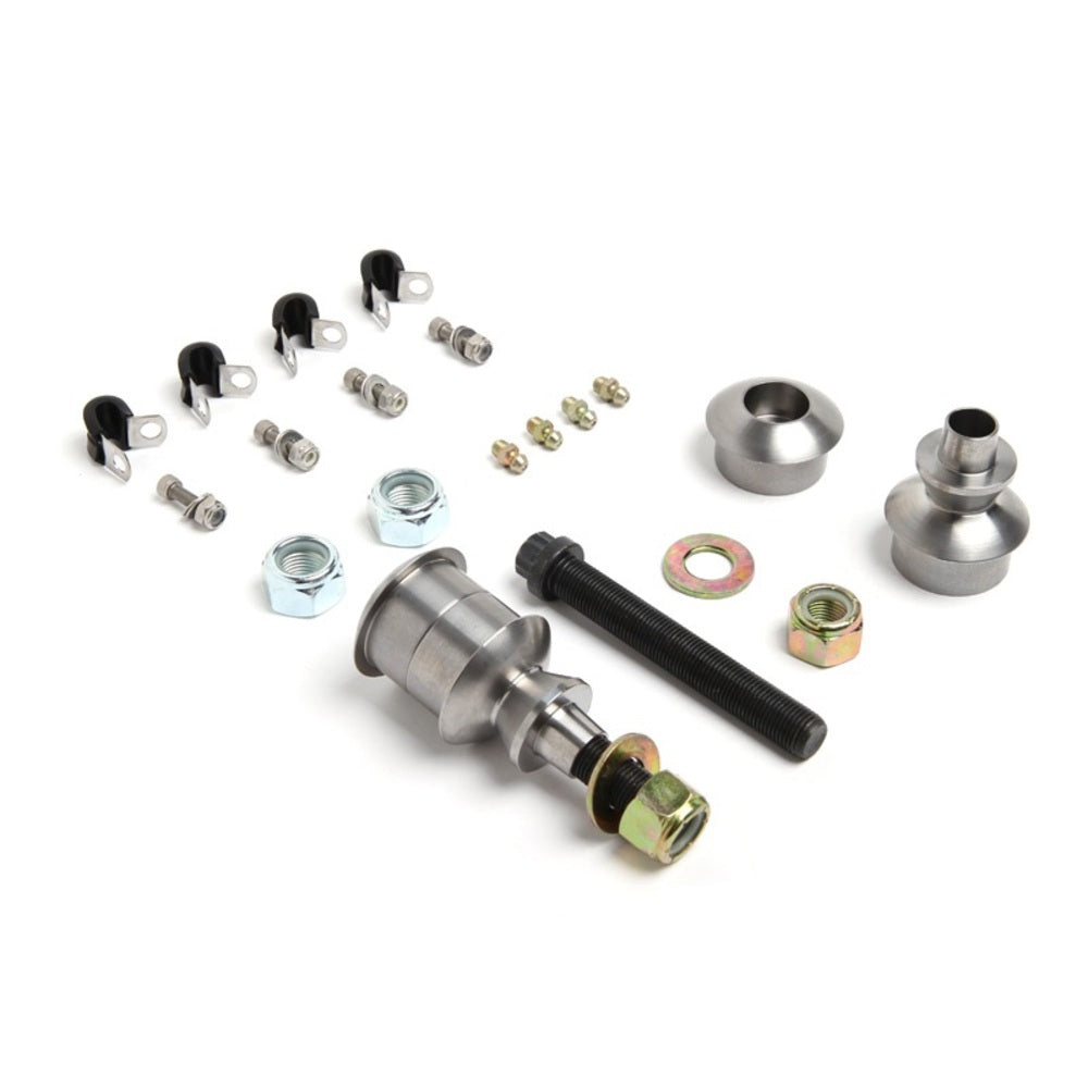 A set of Camburg 1.5" Uniball Upper Control Arms CAM-310041 for Toyota Tundra 2007-2021 (2WD / 4WD) for a steering wheel.