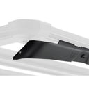 A white Base Rack Deflector For Toyota Land Cruiser 200 Series (2008-2022) ARB 17915040 with a black handle that includes a fitting kit to reduce wind noise.