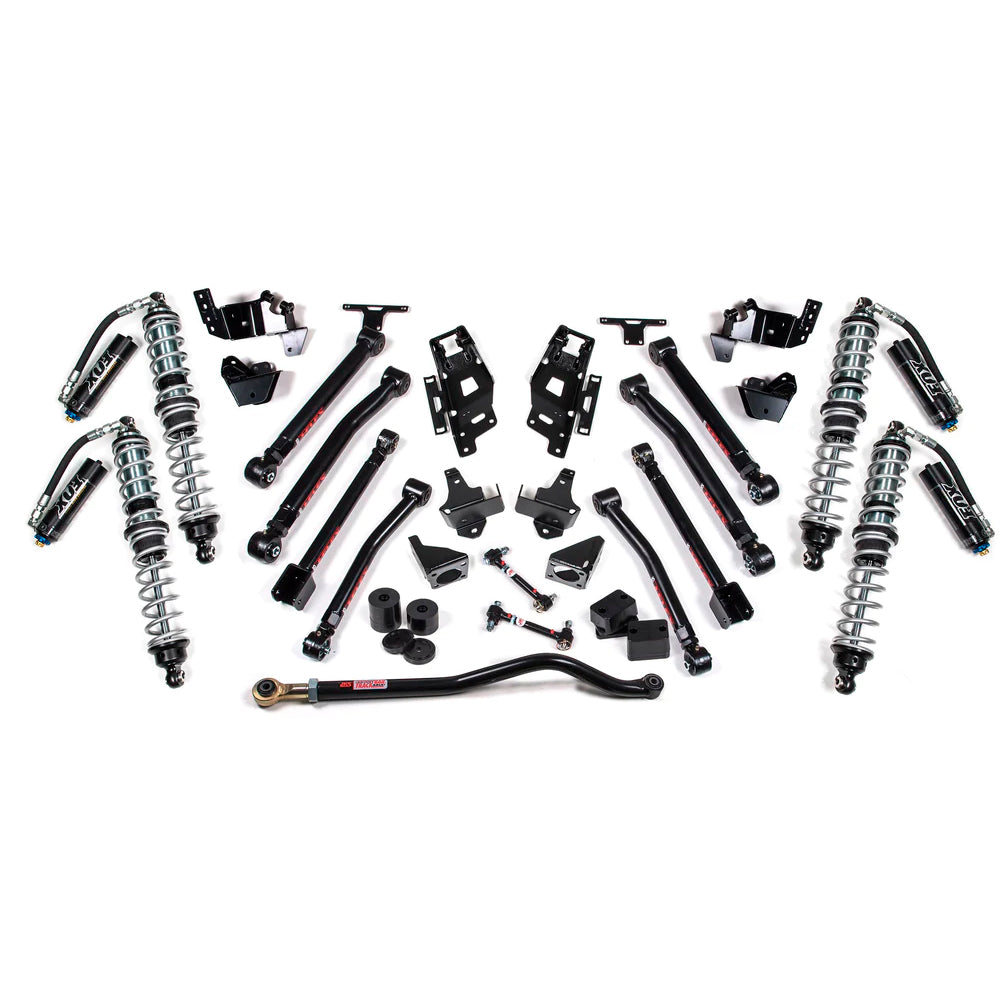 A JKS 3 Inch Jeep Wrangler JK (06-18) 4 Door J-Max Lift Kit that offers improved performance.