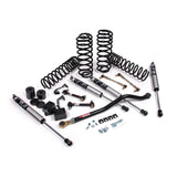 A JKS 3.5 Inch Jeep Wrangler JL (18-ON) - DIESEL 4 Door J-Venture Lift Kit suspension kit for a jeep with coil springs.