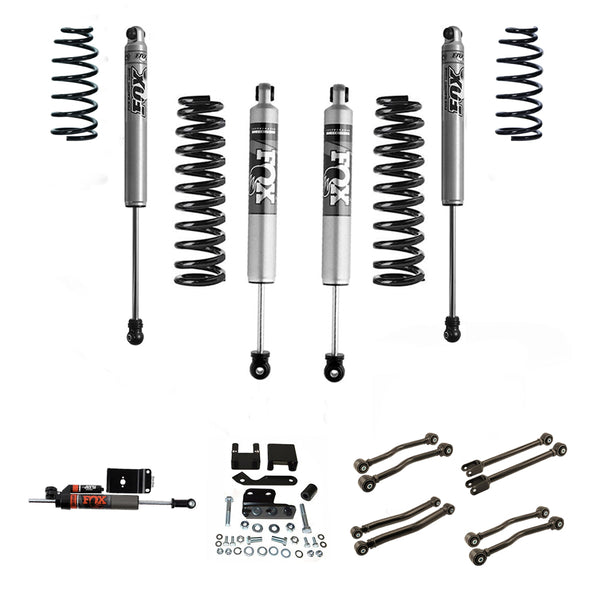 FOX 2 inch Jeep Wrangler JK (07-18) 4 Door Lift Kit (Heavy Load) FOX Suspension FOXJK4D-0718 Fits 3rd Gen Jeep Wrangler JK 4 Door