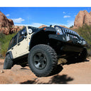 FOX 3 inch Jeep Wrangler JK (07-18) 4 Door Lift Kit (Medium Load) FOX Suspension FOXJK4D-0718 installed on off-road terrain