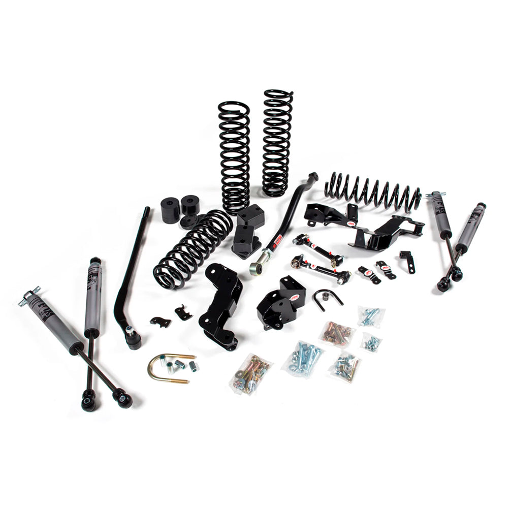 A JKS 3.5 Inch Jeep Wrangler JK (06-18) 4 Door J-Kontrol Lift Kit, delivering optimal offroad articulation and superior handling.