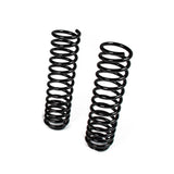 A pair of JKS 3.5in Front Coil Spring Kit JSPEC1351 for Jeep Wrangler JL on a white background.