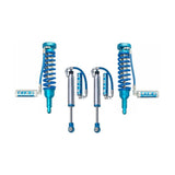 A set of blue King Shocks 0 - 2 inch Leveling Kit for 4Runner w/ KDSS (10-23) by King Shocks for enhanced stability and off-road performance on a white background.