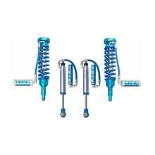 Load image into Gallery viewer, A set of blue King Shocks 0 - 2 inch Leveling Kit for 4Runner w/ KDSS (10-23) by King Shocks for enhanced stability and off-road performance on a white background.