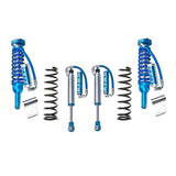 A set of blue King Shocks providing exceptional off-road performance and suspension articulation on a white background, featuring the KING 2 - 3 inch Lift Kit for 4Runner (03-09) by King Shocks.