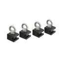 Four ARB Eye Bolt Tie-Downs (Set of Four) 1780200 on a white background incorporating the BASE Rack system.