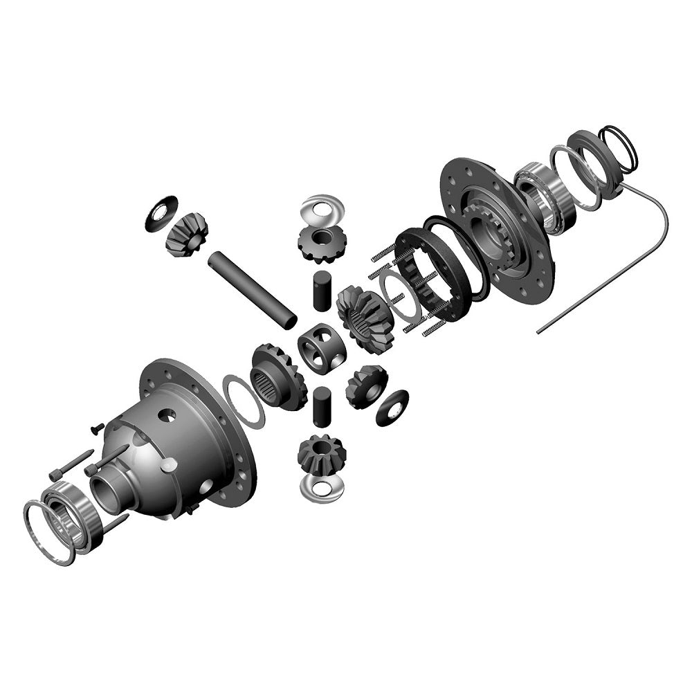 A diagram demonstrating the strong and safe components of an ARB RD119 Air Locker Differential 9" dia. with 31 Splines assembly.
