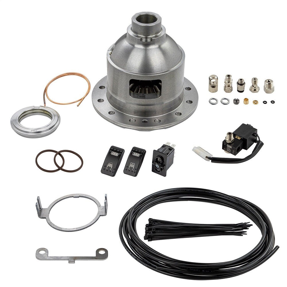 A set of ARB RD197 Air Locker Differential AAM 9.25" & 9.50" with 33 Splines brake kit parts designed for traction and safety.