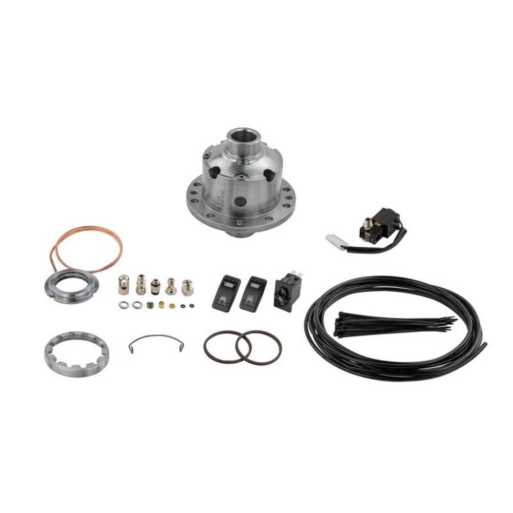 A ARB car kit with an effective design including an ARB RD208 Air Locker Differential Suzuki with 26 Splines for optimum traction and hoses for comfort and safety.
