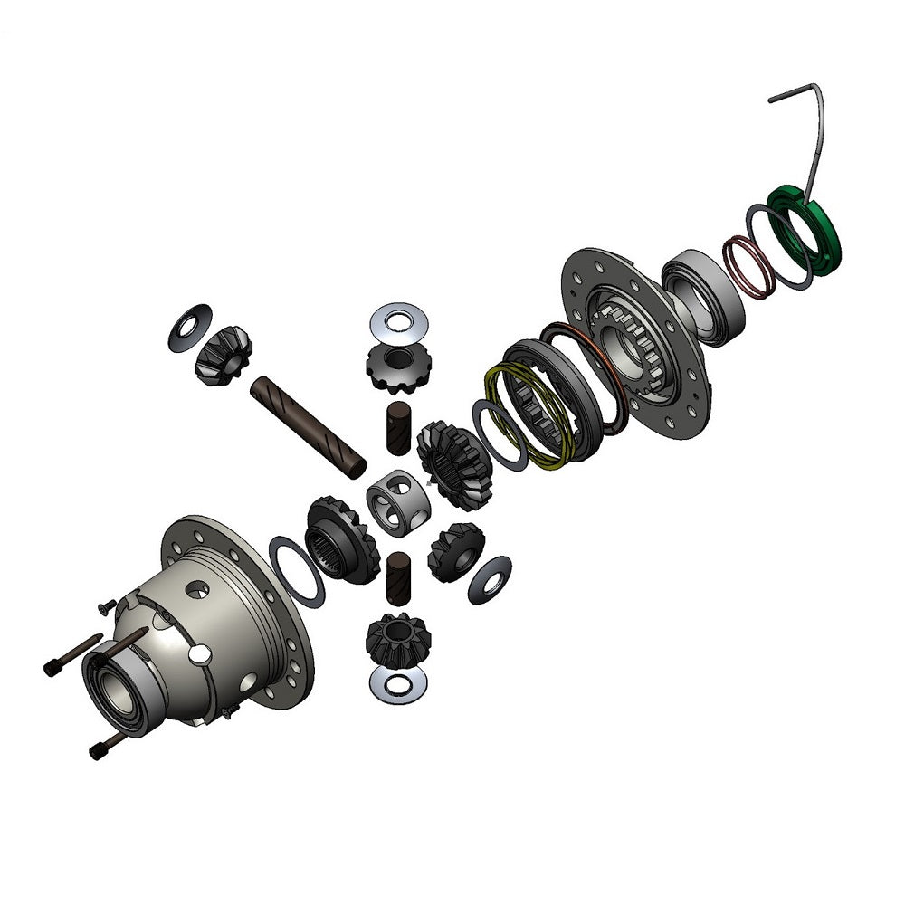 An effective design diagram showcasing the parts of the ARB RD93 Air Locker Differential Chrysler 8.25" with 29 Splines, ensuring traction and enhancing comfort and safety.
